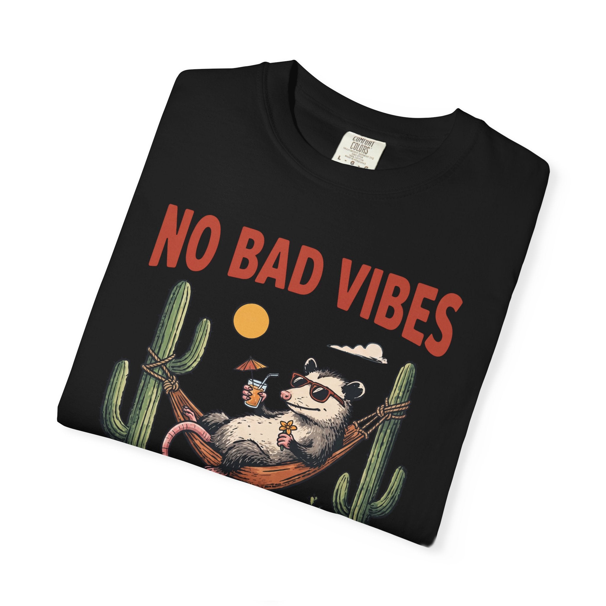 No Bad Vibes No Extra Plans Possum T-Shirt