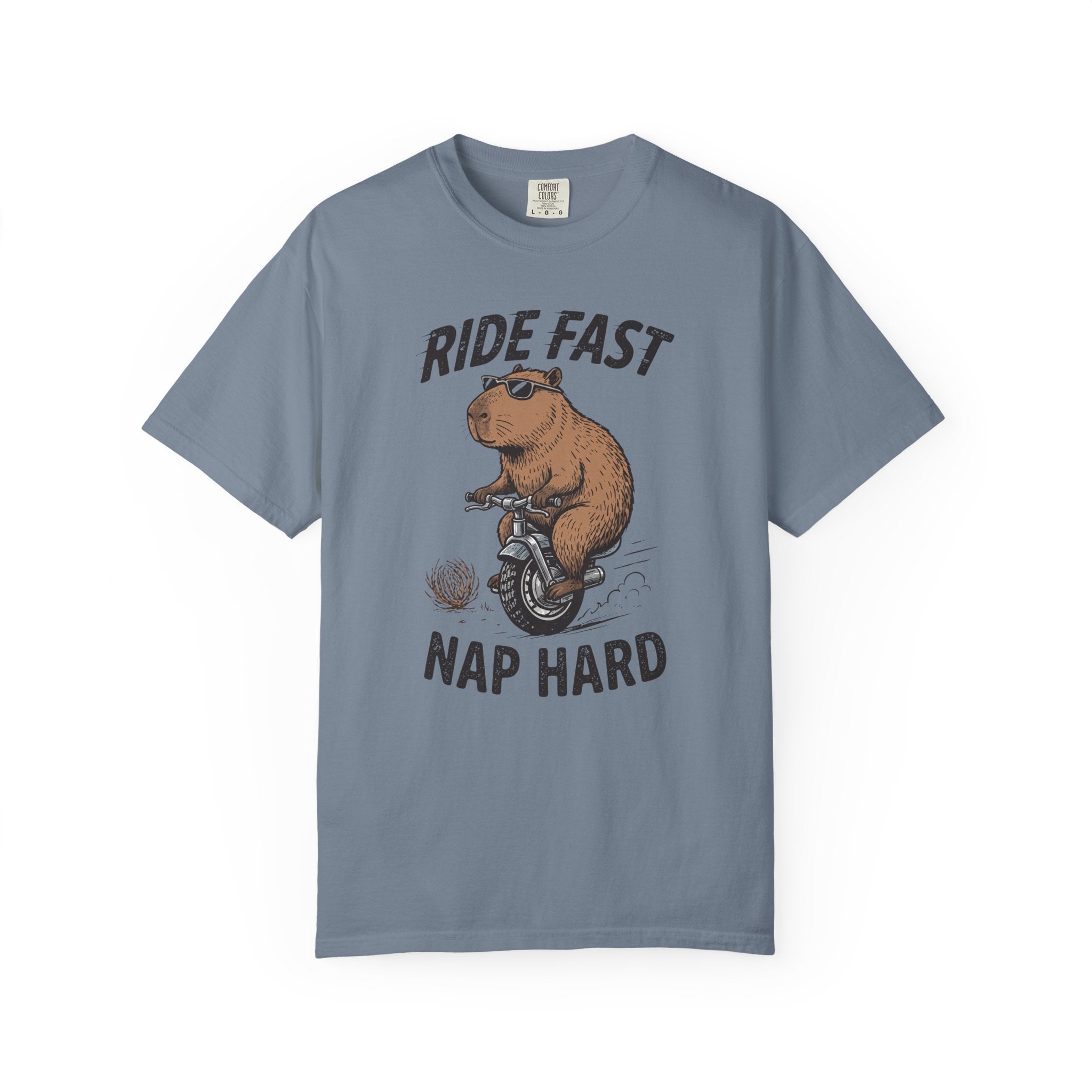 Ride Fast Nap Hard Capybara T-Shirt