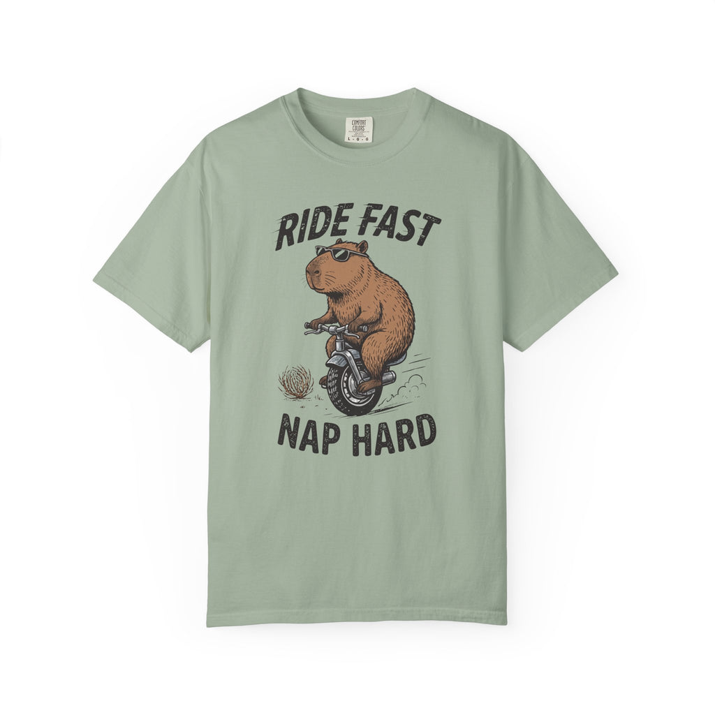 Ride Fast Nap Hard Capybara T-Shirt