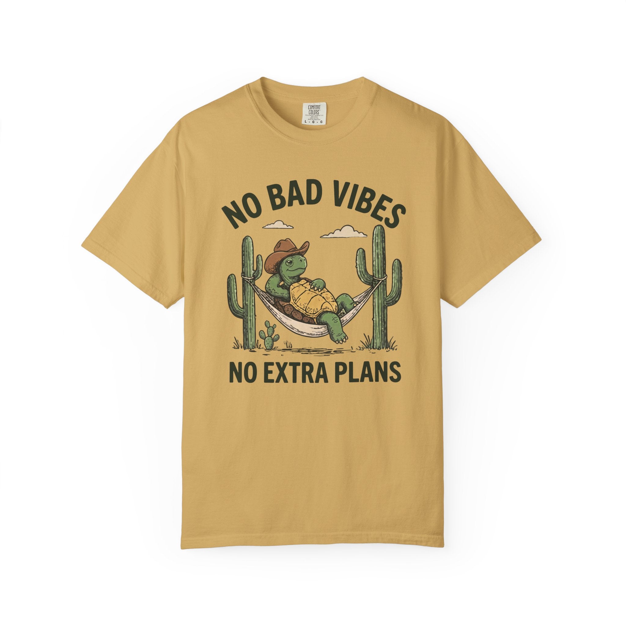 No Bad Vibes No Extra Plans Tortoise T-Shirt