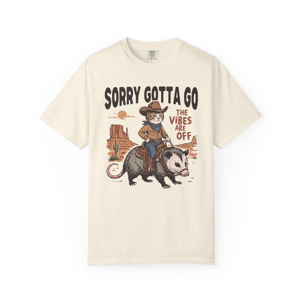 Sorry Gotta Go Cat Possum T-Shirt