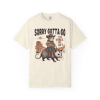 Sorry Gotta Go Cat Possum T-Shirt