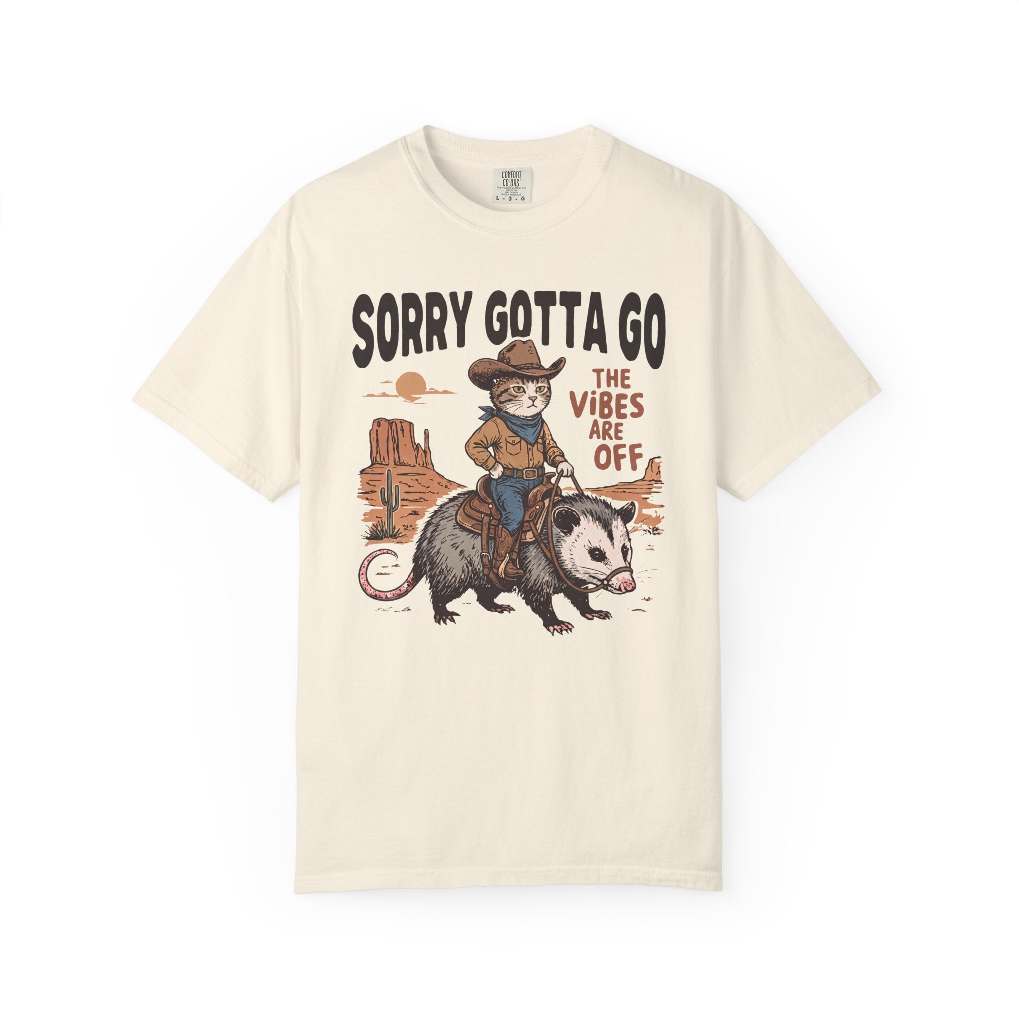 Sorry Gotta Go Cat Possum T-Shirt