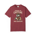Running On Caffeine Badger T-Shirt