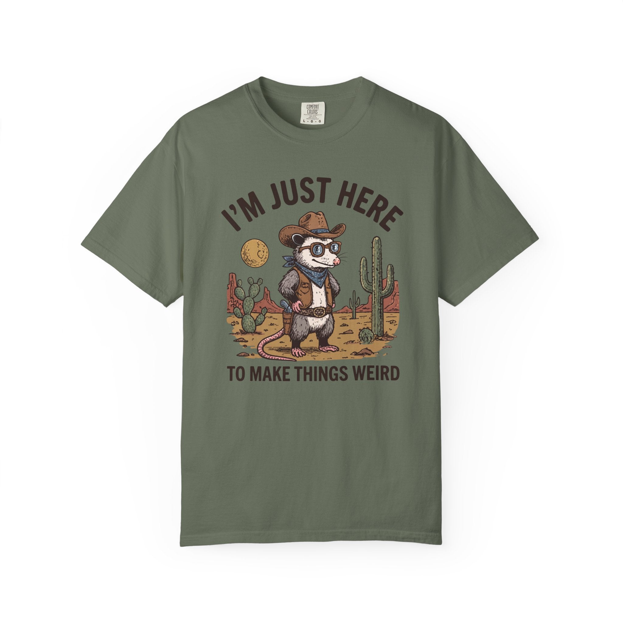 I'm Just Here To Make Things Weird Possum T-Shirt