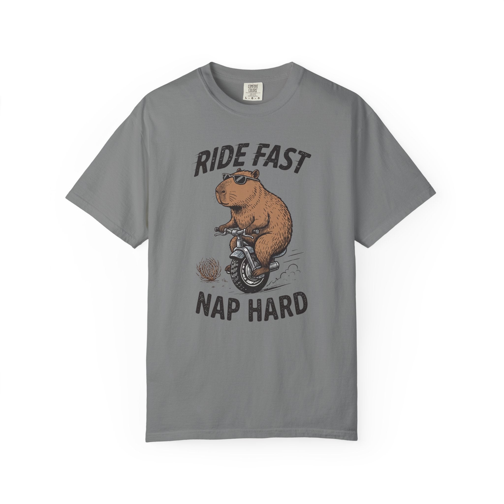 Ride Fast Nap Hard Capybara T-Shirt