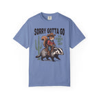 Sorry Gotta Go Squirrel Badger T-Shirt