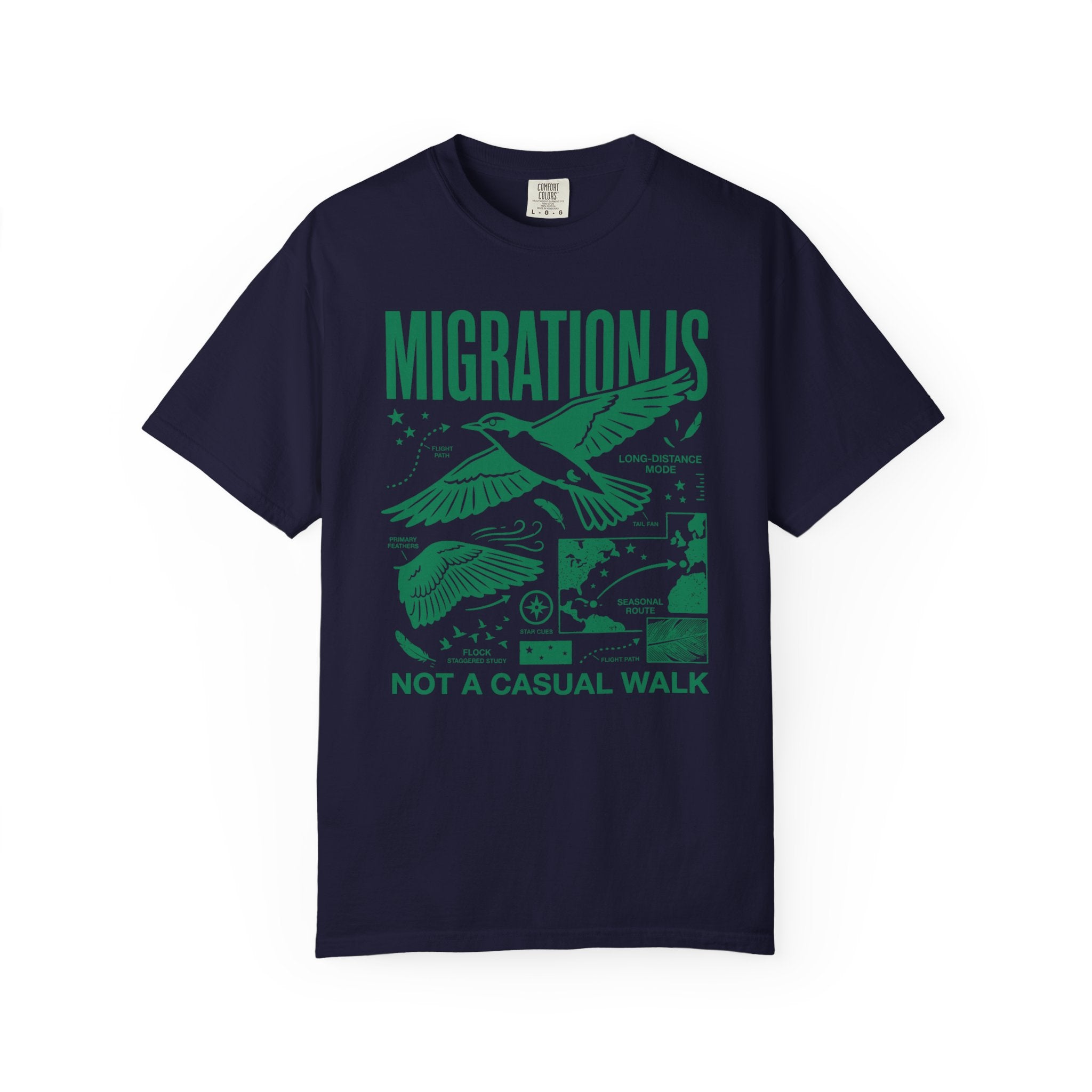 Vintage Bird Migration T-Shirt