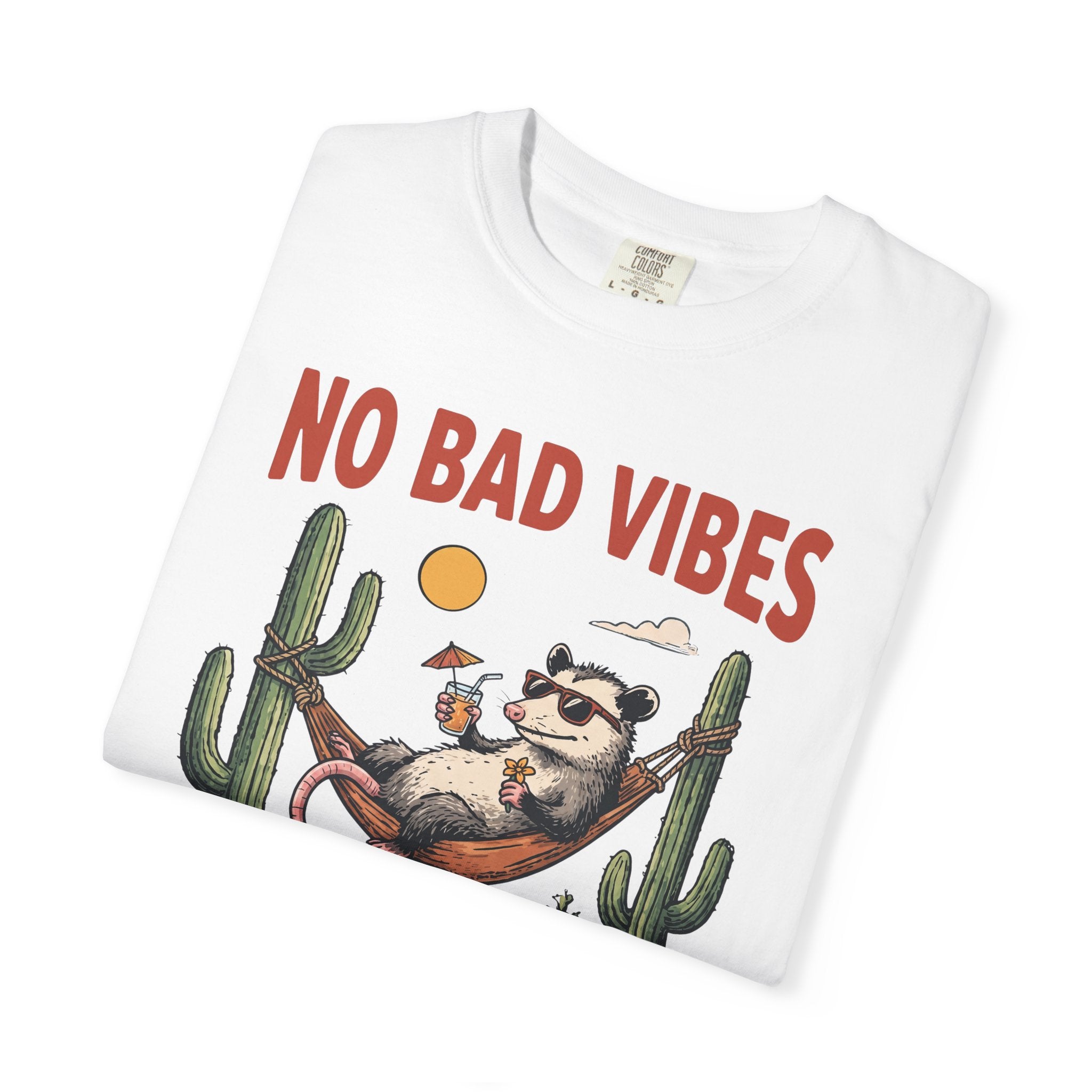 No Bad Vibes No Extra Plans Possum T-Shirt