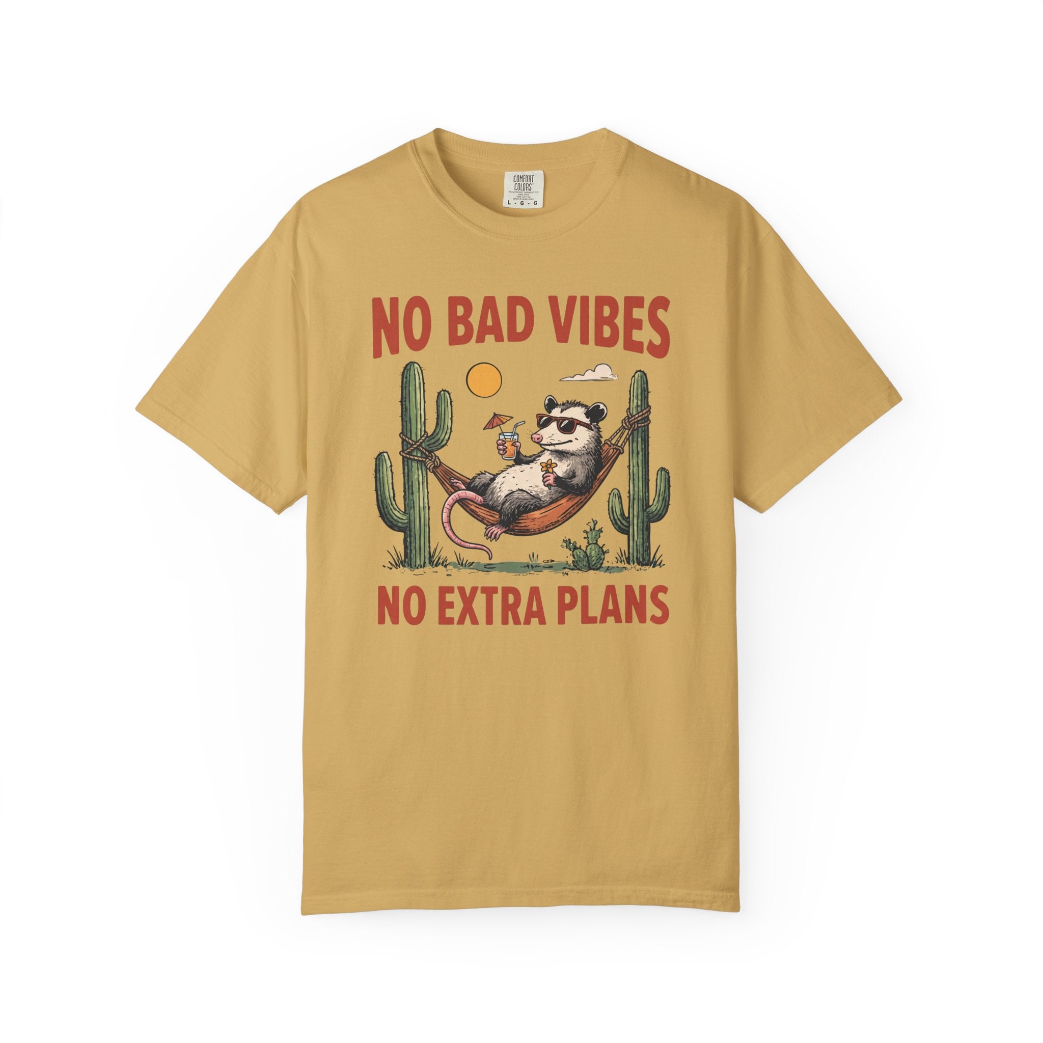 No Bad Vibes No Extra Plans Possum T-Shirt