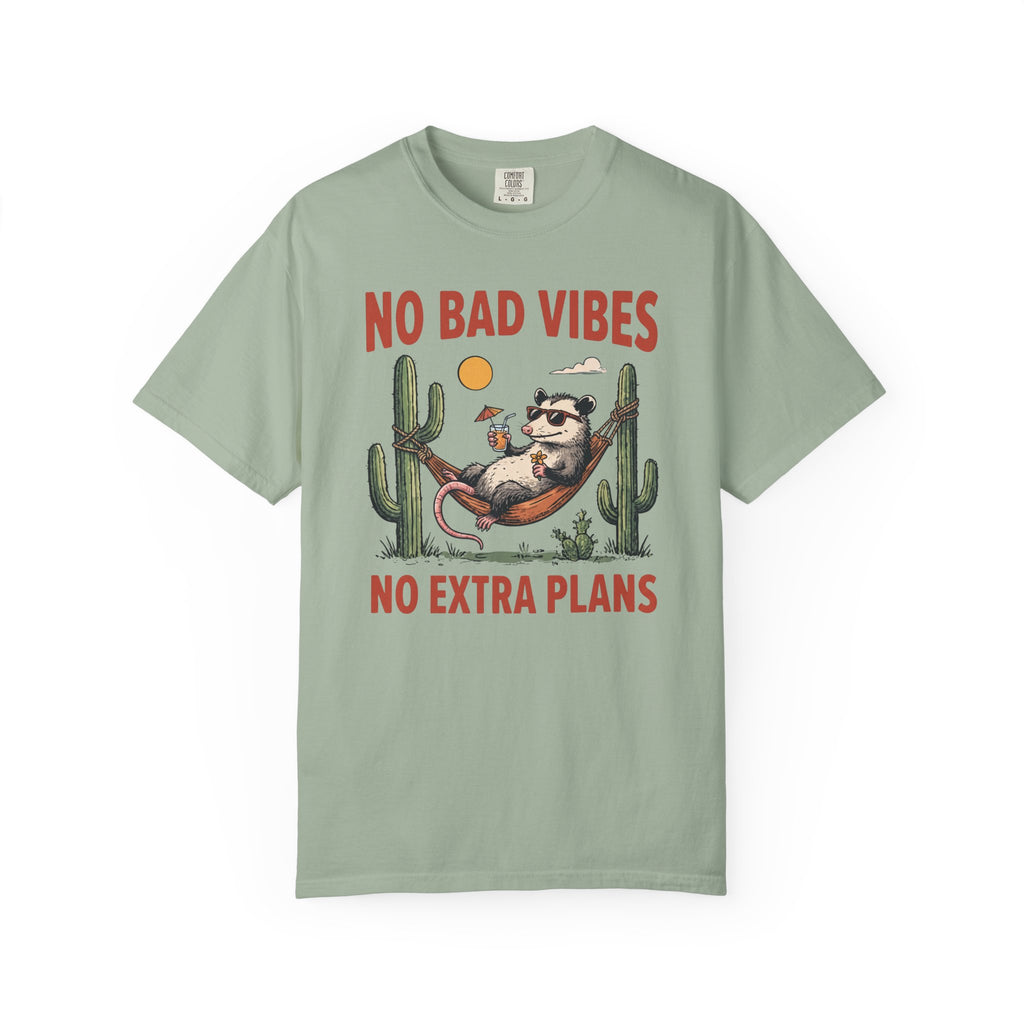 No Bad Vibes No Extra Plans Possum T-Shirt