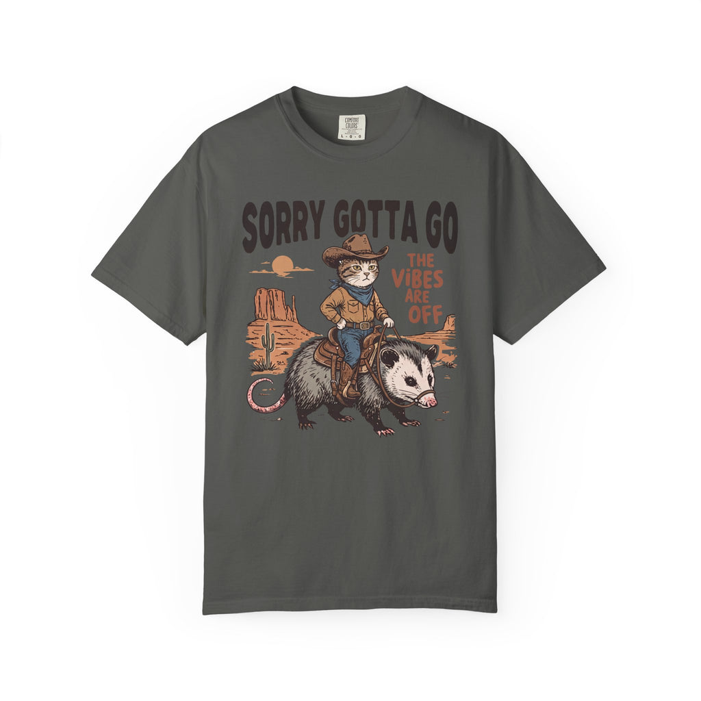 Sorry Gotta Go Cat Possum T-Shirt
