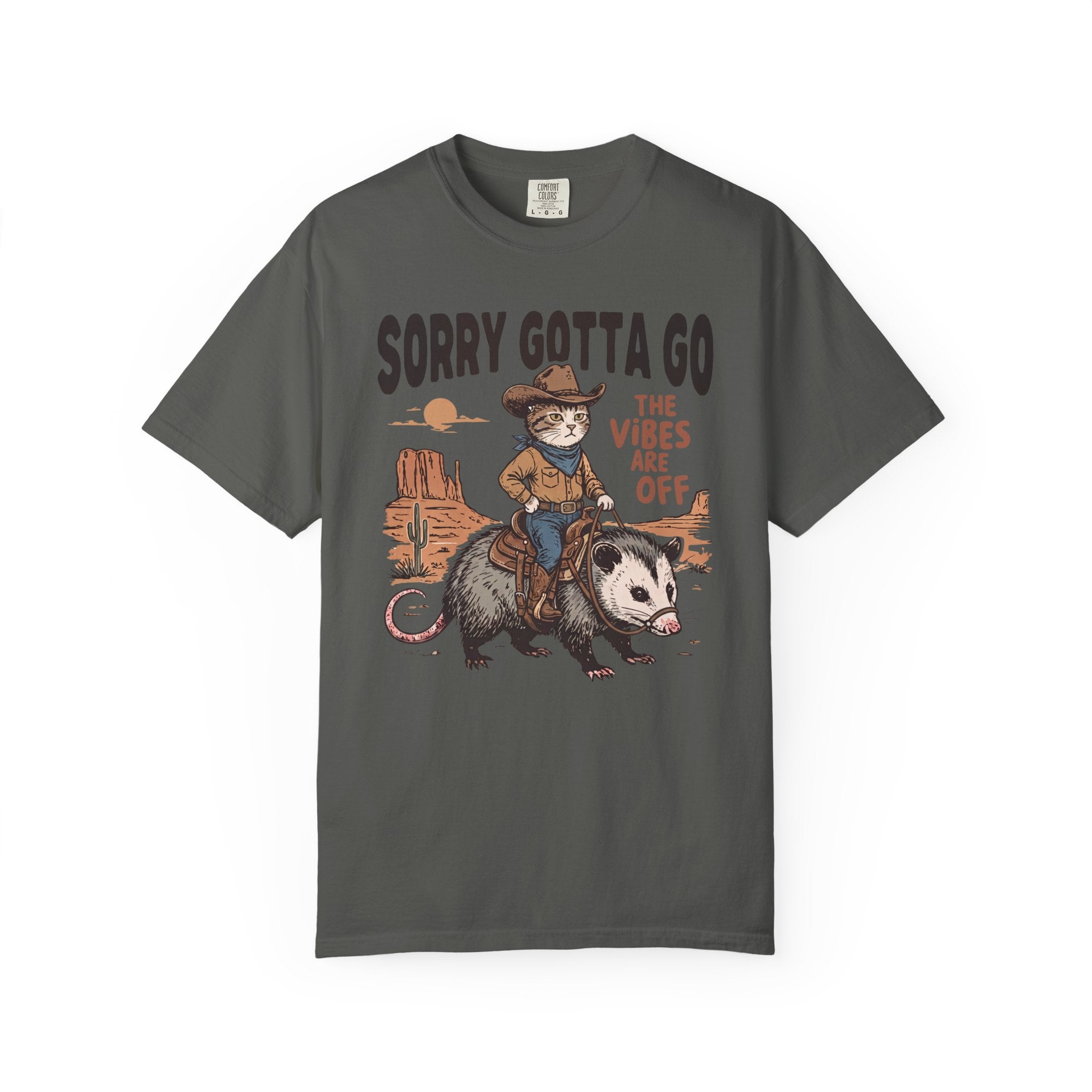 Sorry Gotta Go Cat Possum T-Shirt