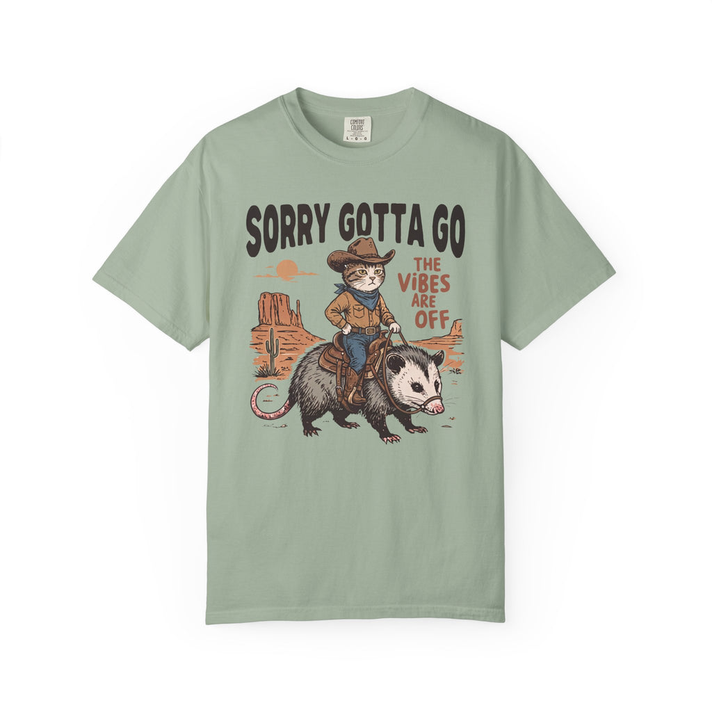 Sorry Gotta Go Cat Possum T-Shirt