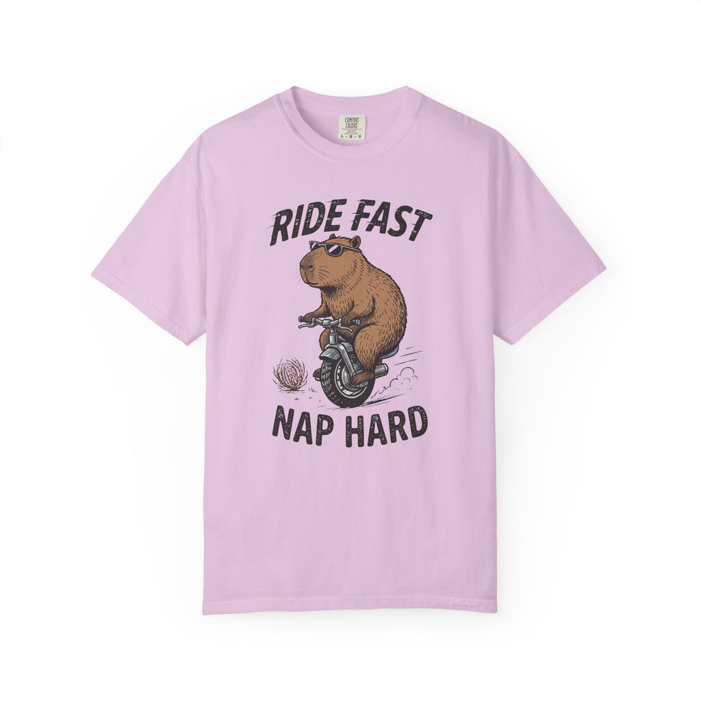 Ride Fast Nap Hard Capybara T-Shirt