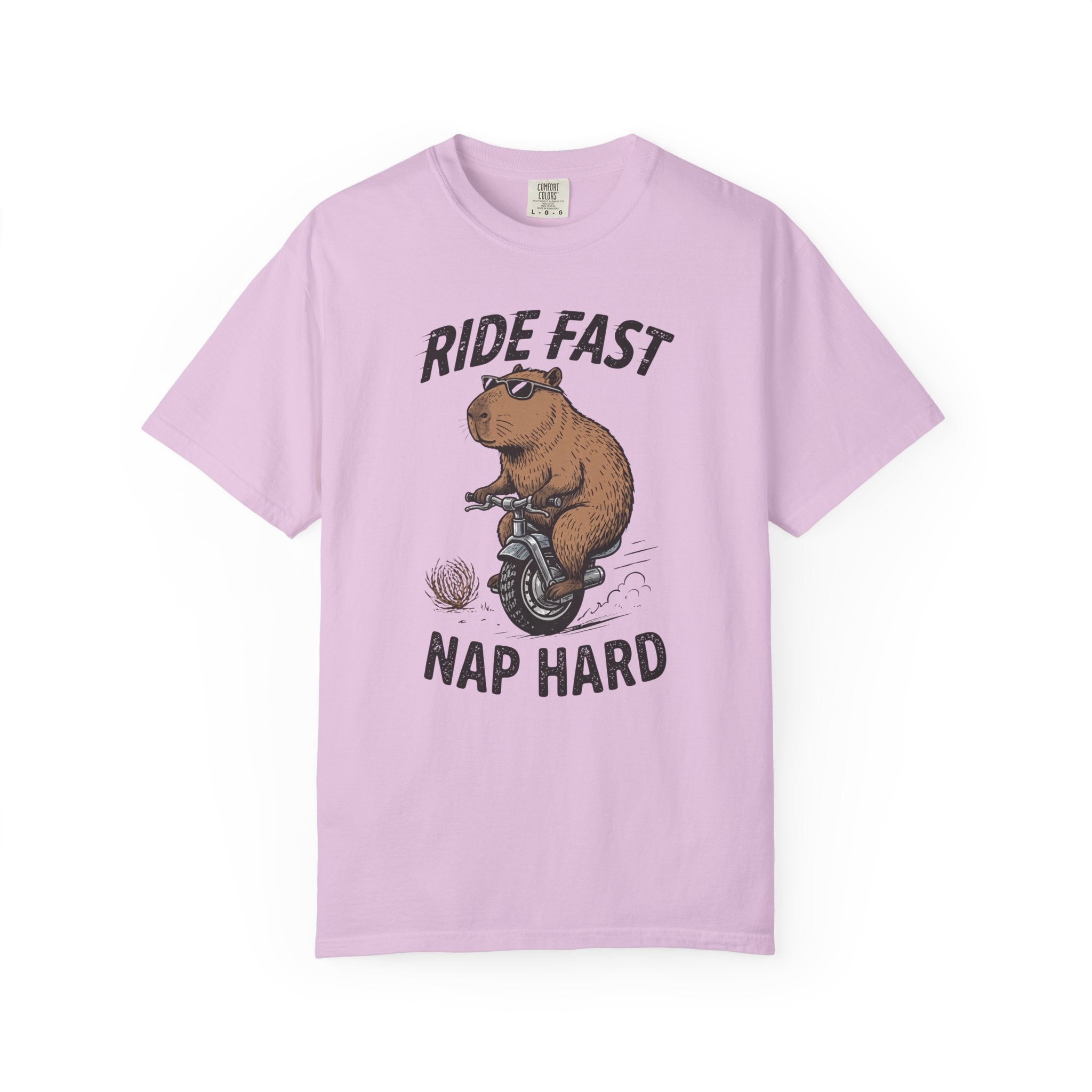 Ride Fast Nap Hard Capybara T-Shirt