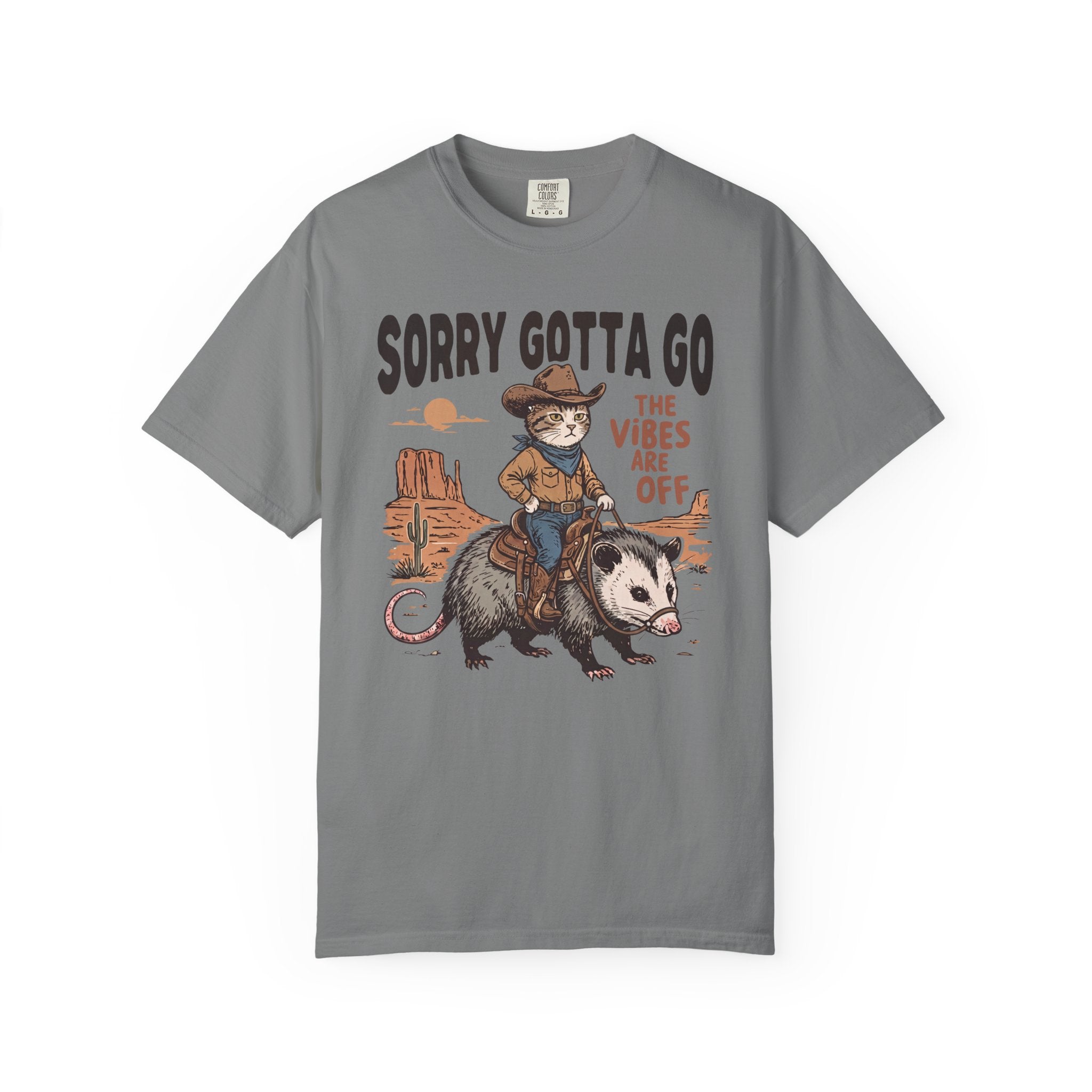 Sorry Gotta Go Cat Possum T-Shirt