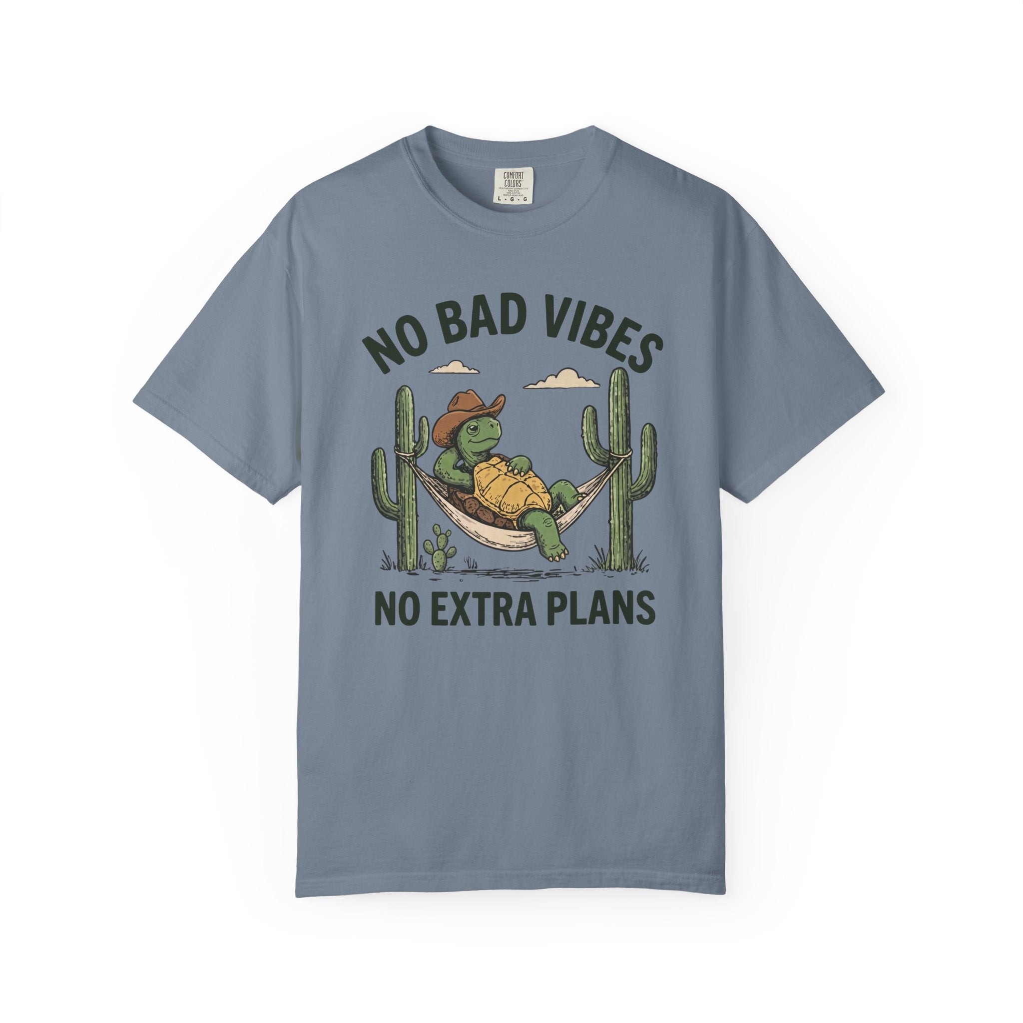 No Bad Vibes No Extra Plans Tortoise T-Shirt