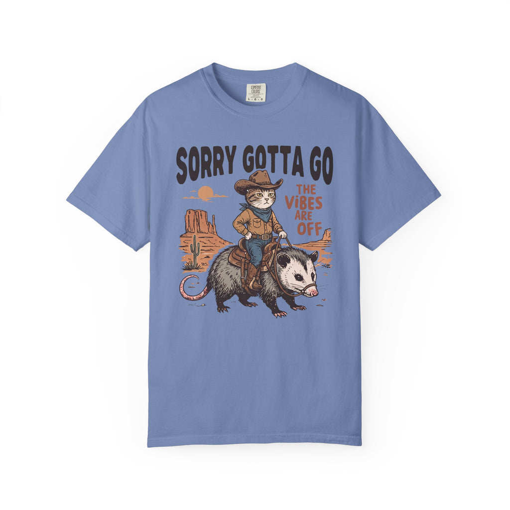 Sorry Gotta Go Cat Possum T-Shirt