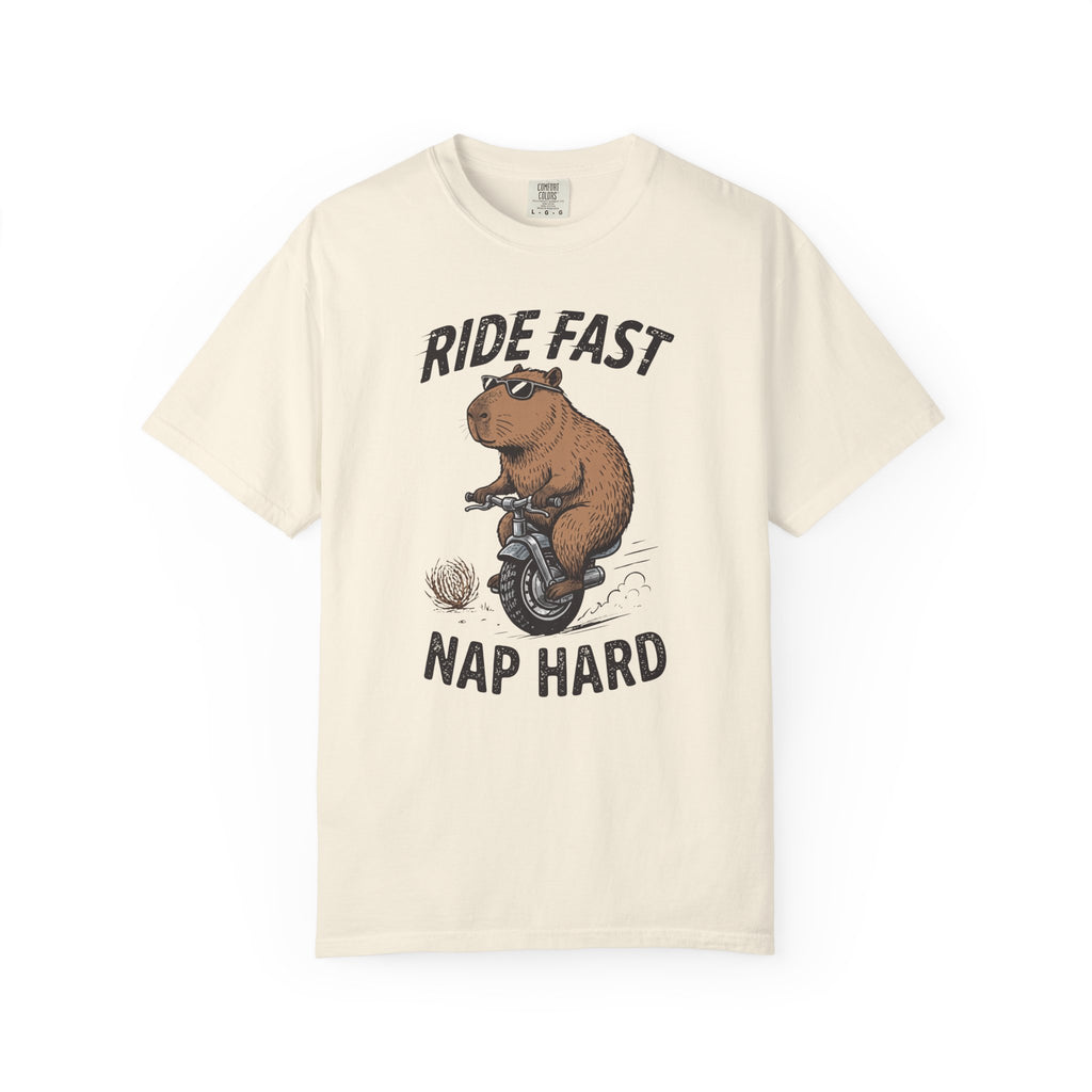 Ride Fast Nap Hard Capybara T-Shirt