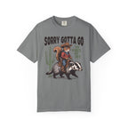 Sorry Gotta Go Squirrel Badger T-Shirt