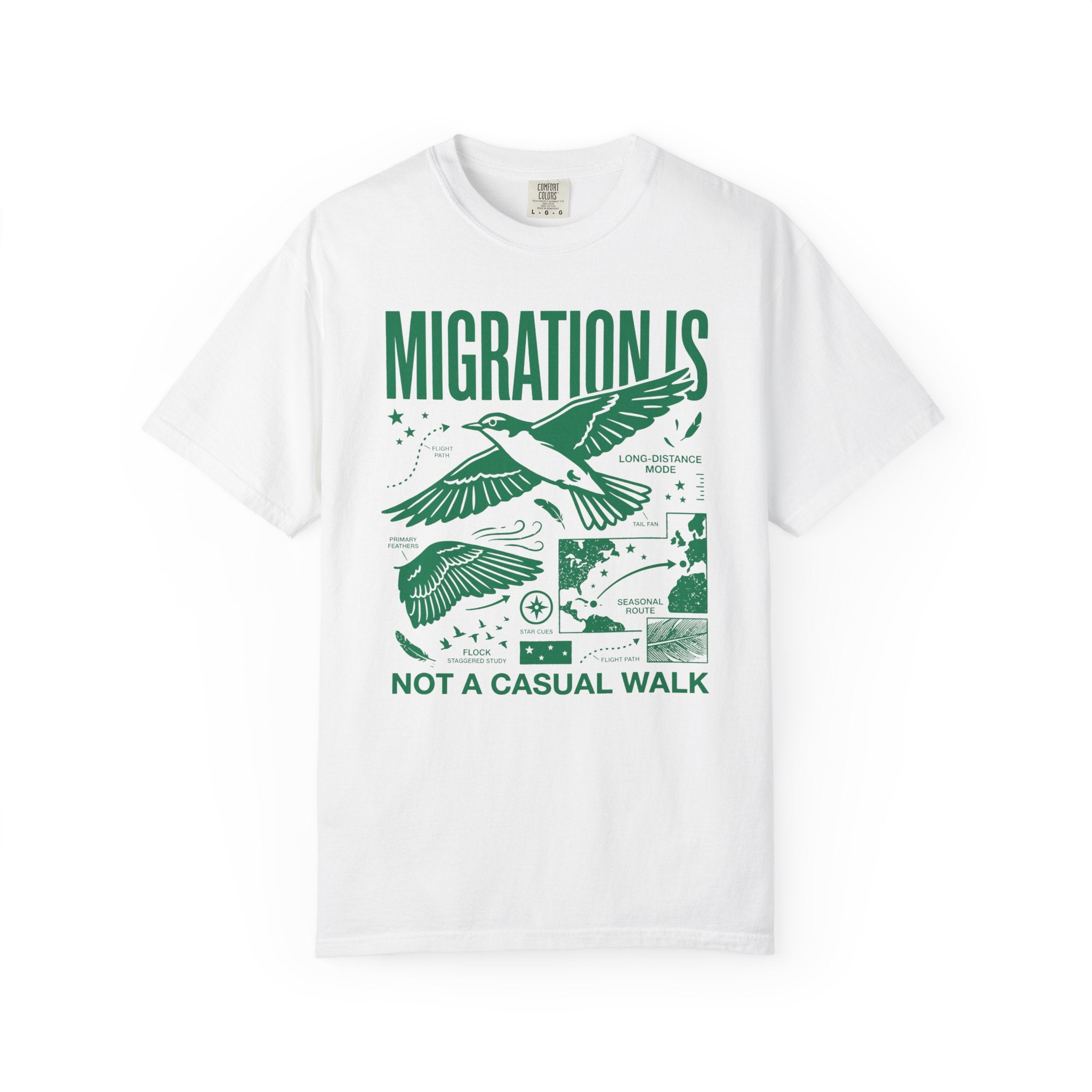 Vintage Bird Migration T-Shirt