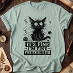 Fine Black Cat T-Shirt