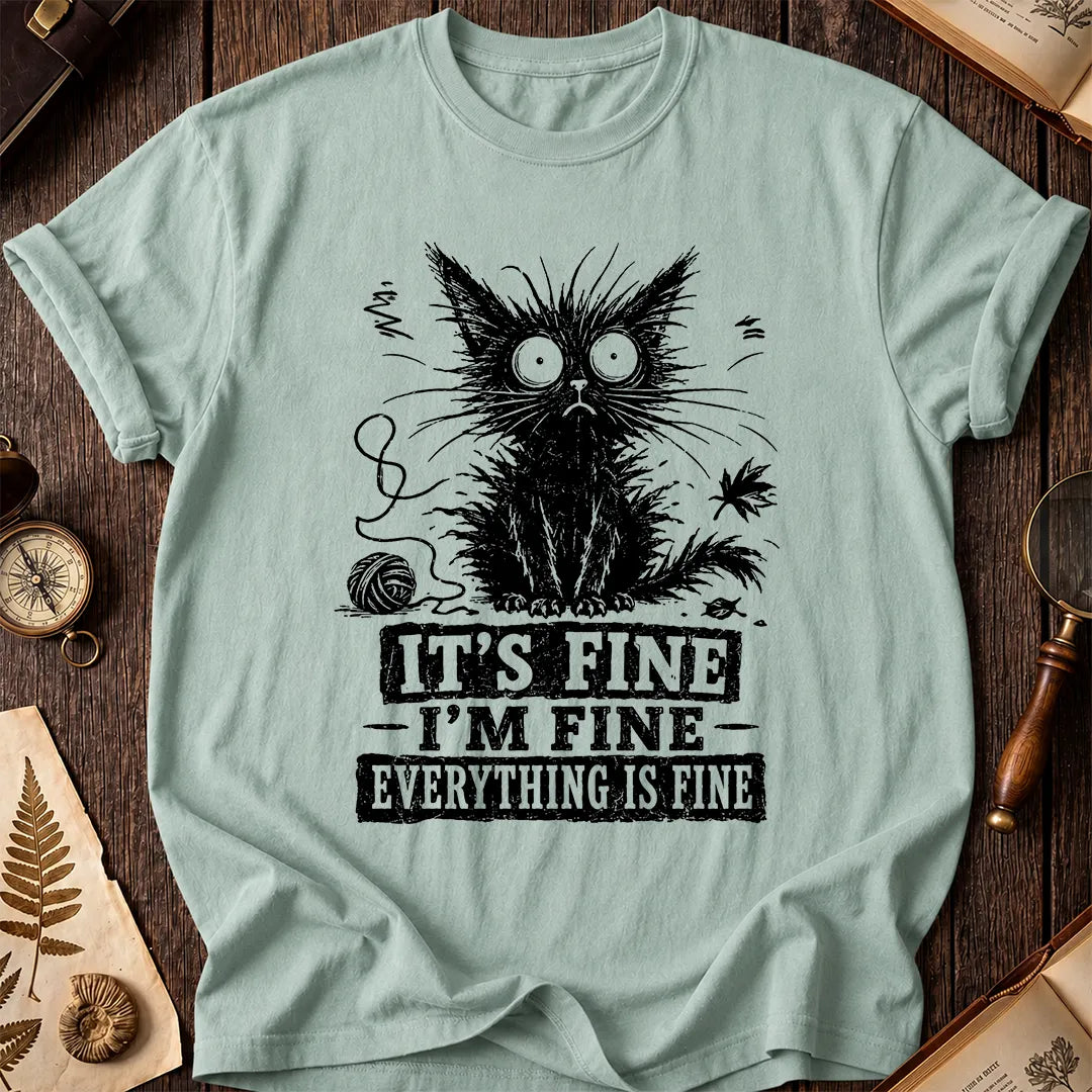 Fine Black Cat T-Shirt