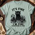 Fine Black Cat T-Shirt