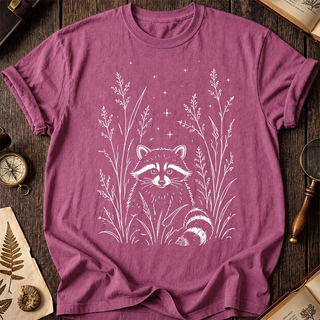 Raccoon Wildflower T-Shirt