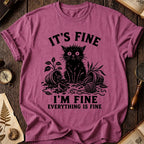 Fine Black Cat T-Shirt