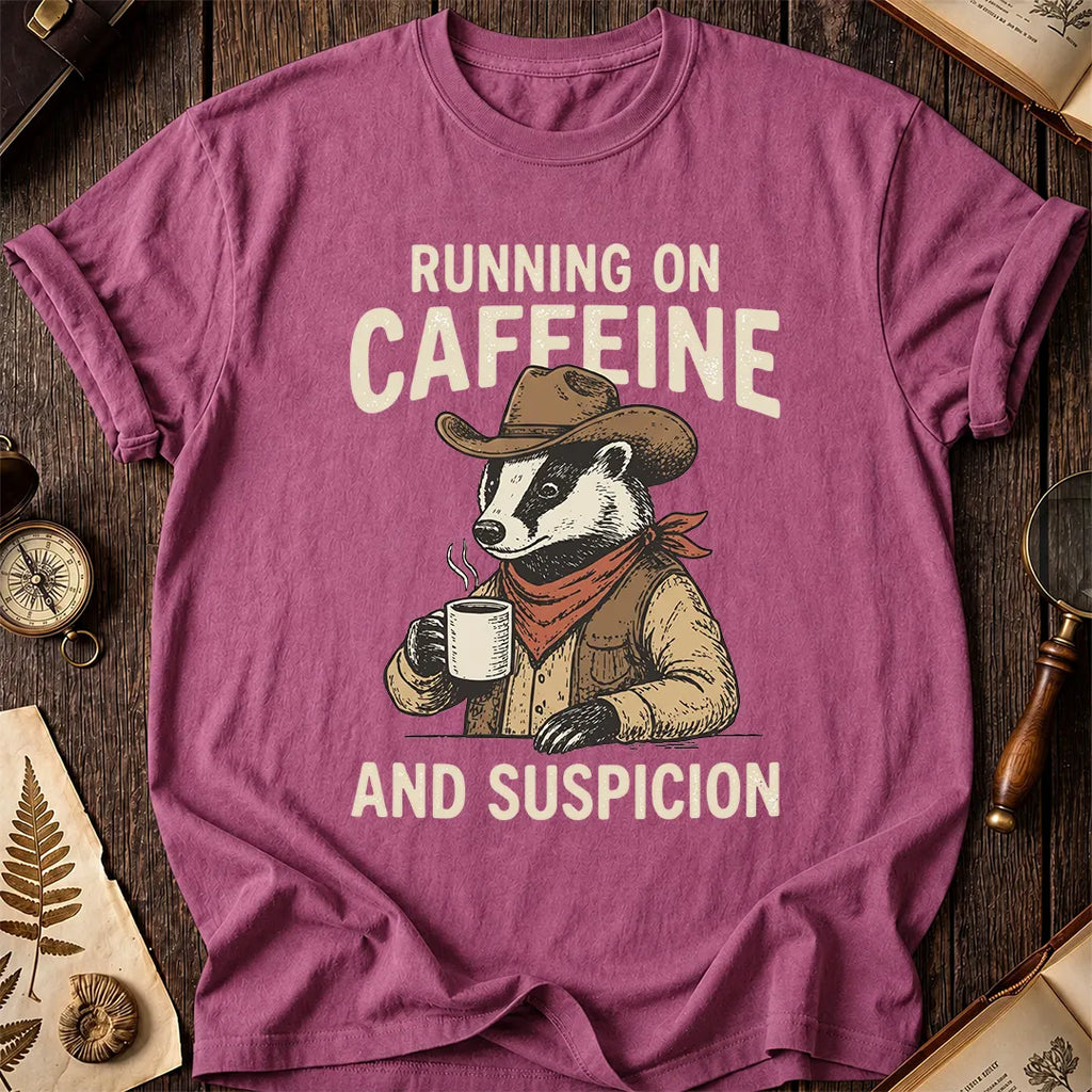 Caffeine Badger T-Shirt