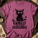 Fine Black Cat T-Shirt