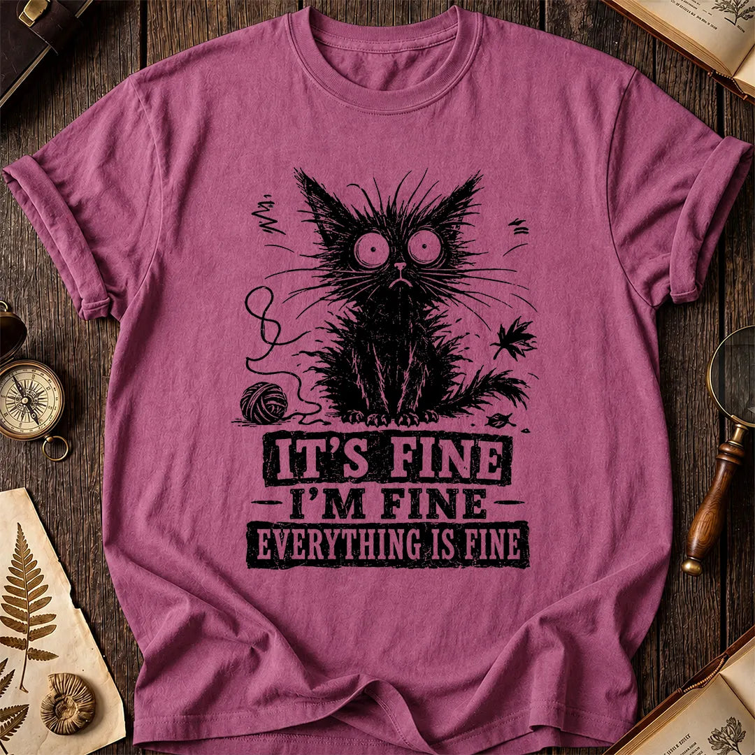 Fine Black Cat T-Shirt