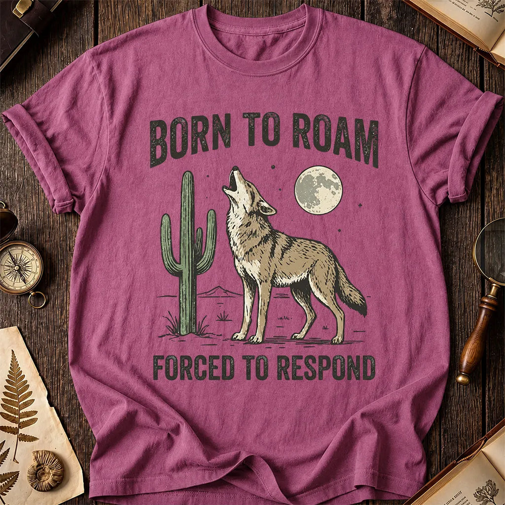 Born To Roam Coyote T-Shirt