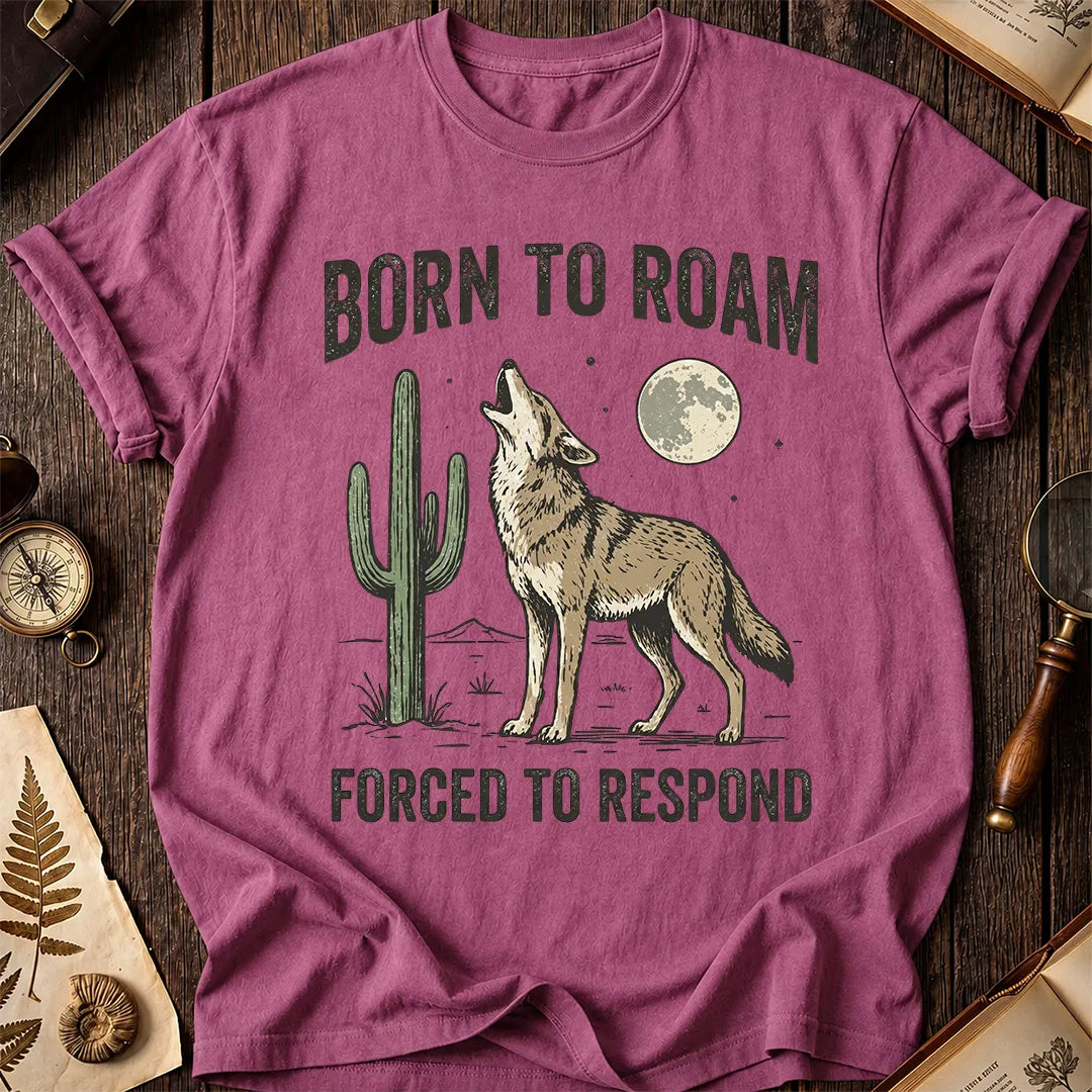 Born To Roam Coyote T-Shirt