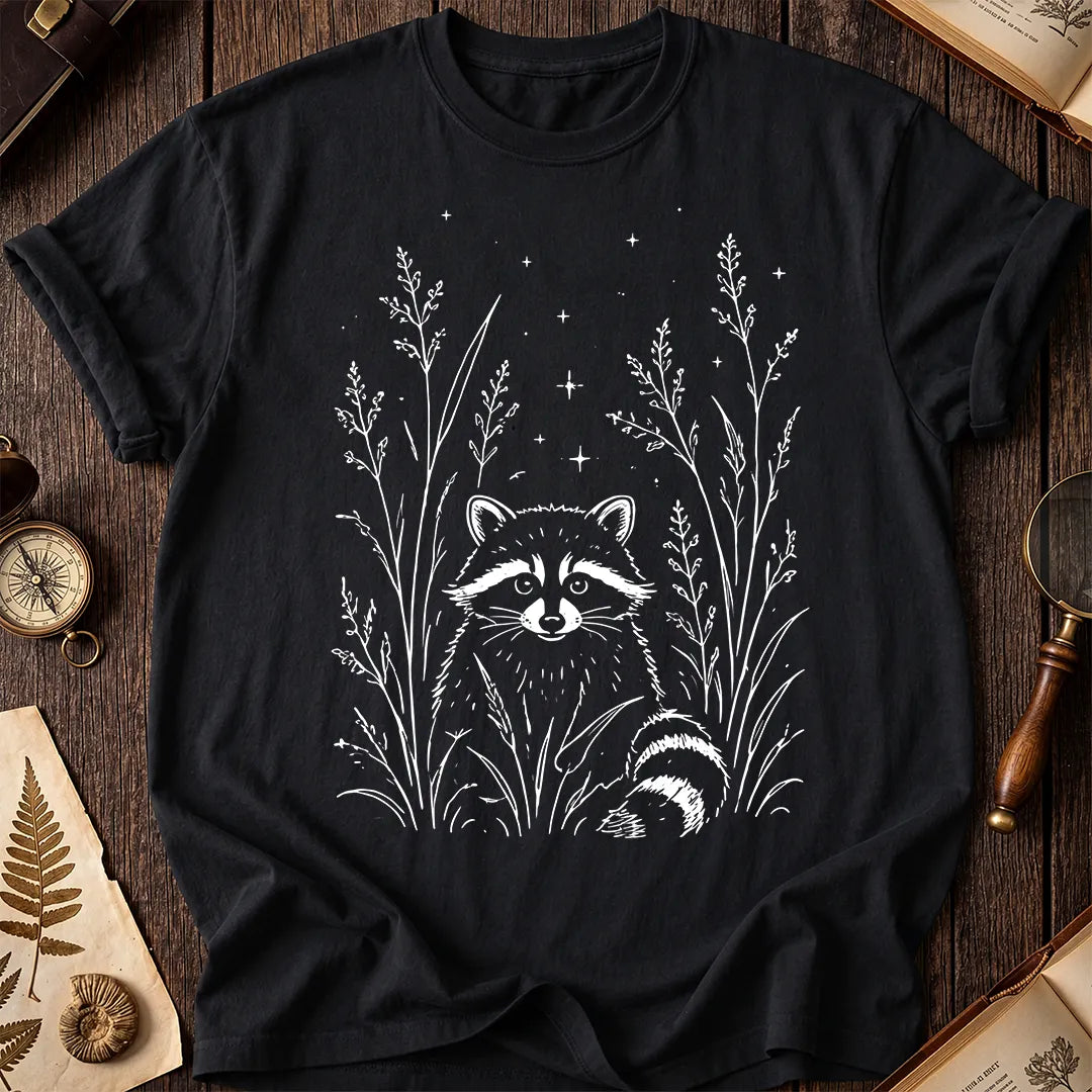 Raccoon Wildflower T-Shirt