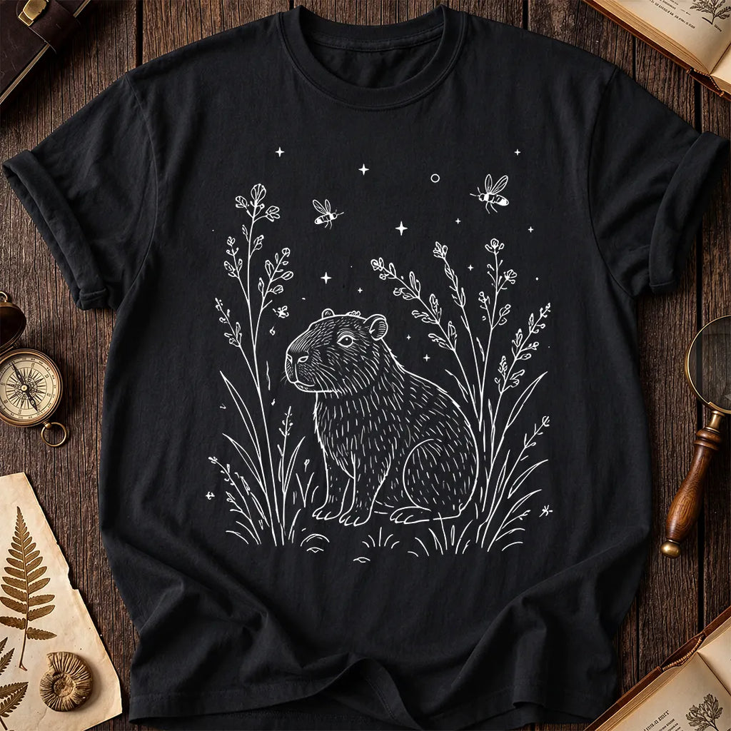 Capybara Wildflower T-Shirt