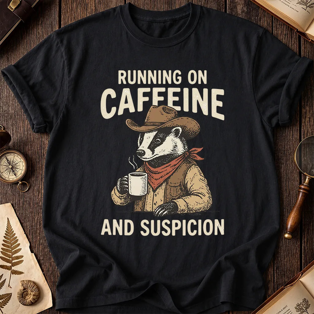 Caffeine Badger T-Shirt