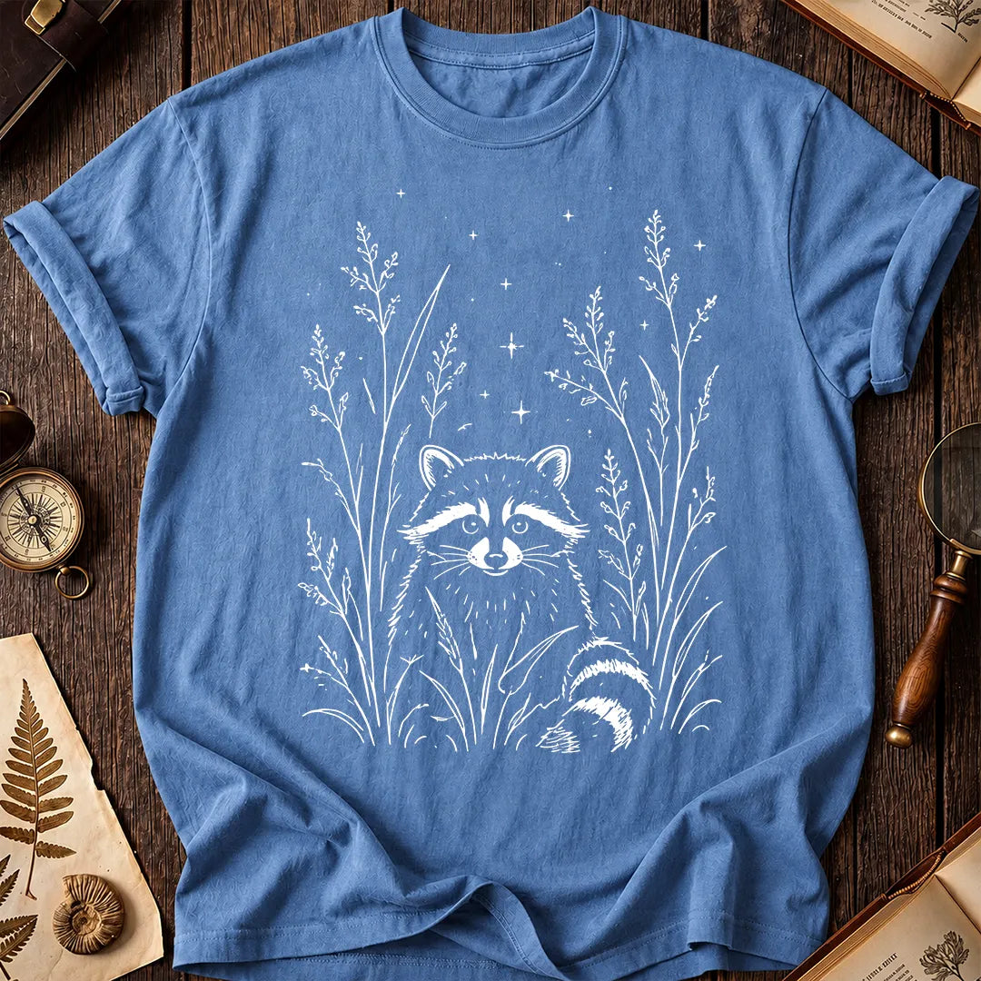 Raccoon Wildflower T-Shirt