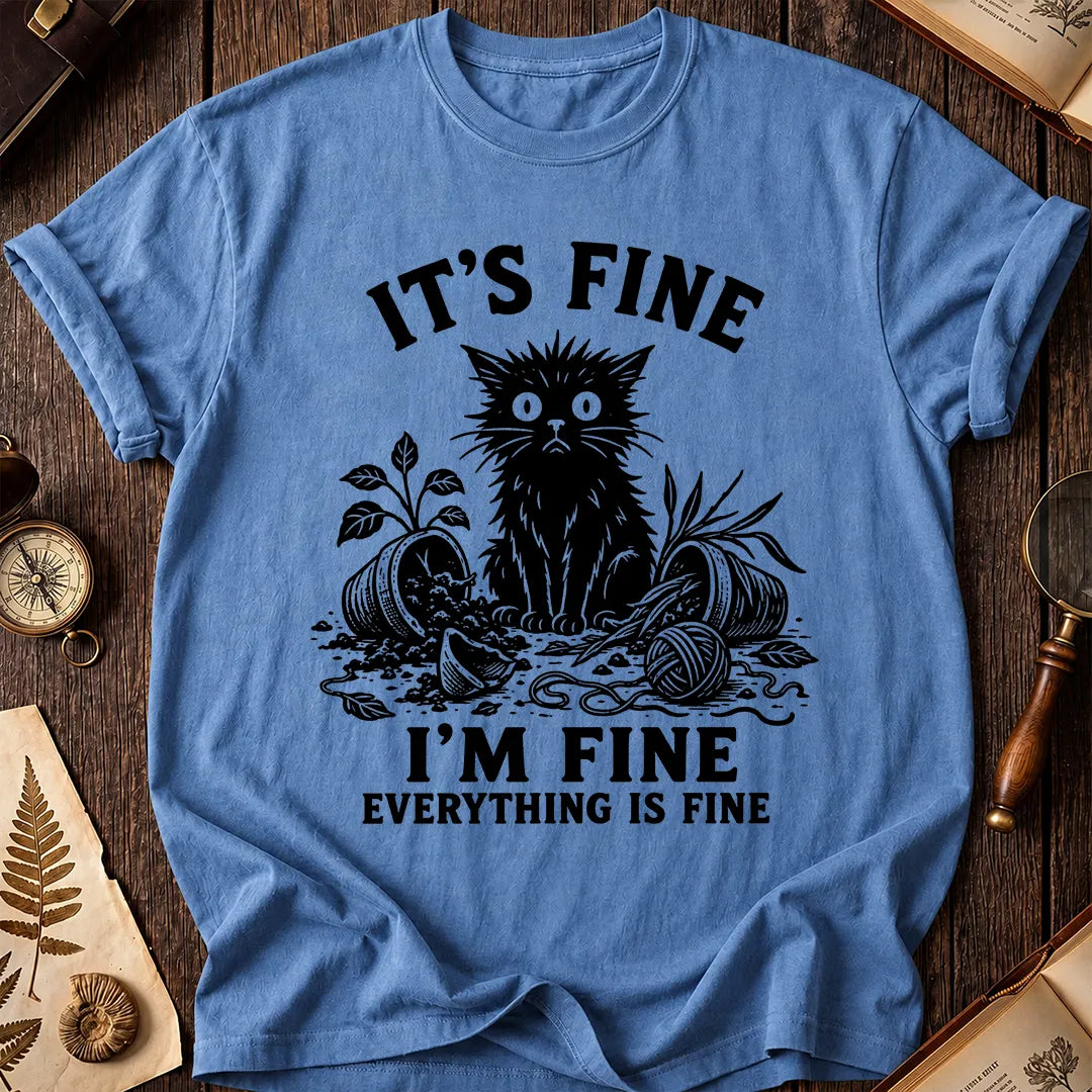 Fine Black Cat T-Shirt