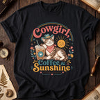 Cowgirl Cat Coffee T-Shirt