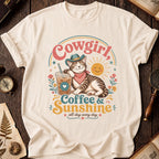 Cowgirl Cat Coffee T-Shirt