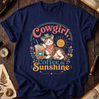 Cowgirl Cat Coffee T-Shirt