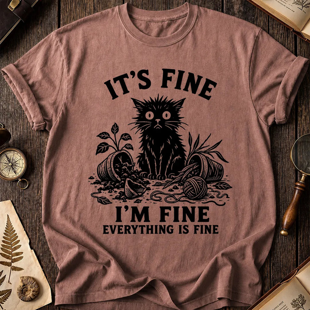 Fine Black Cat T-Shirt