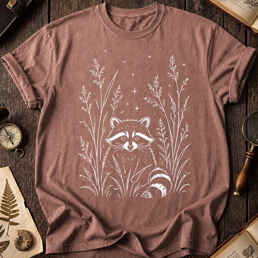 Raccoon Wildflower T-Shirt