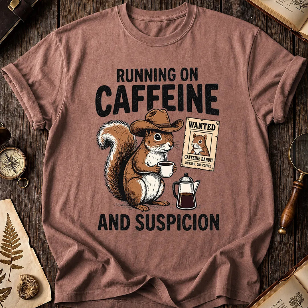 Caffeine Squirrel T-Shirt