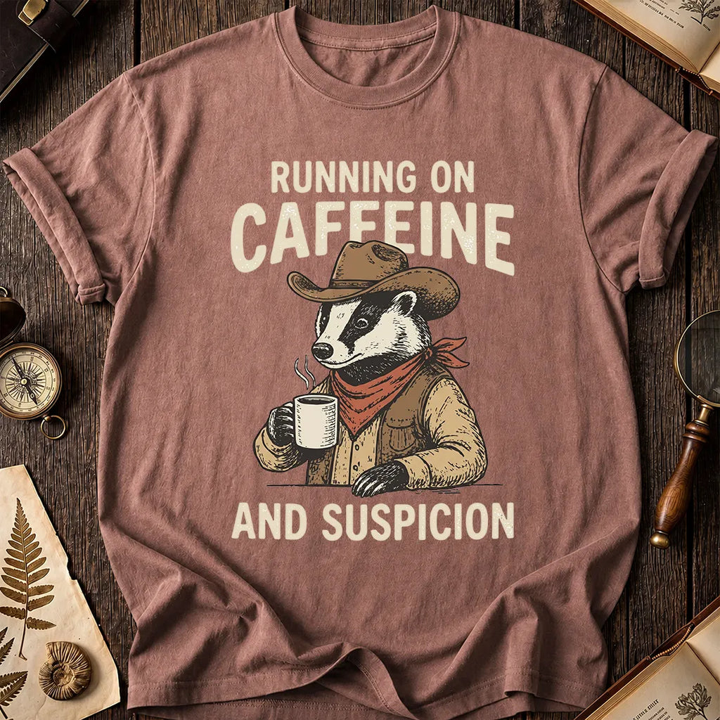 Caffeine Badger T-Shirt