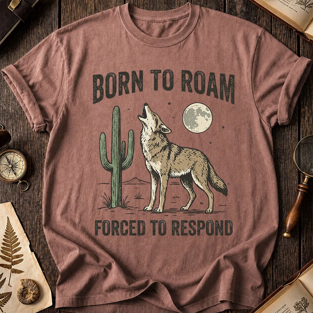 Born To Roam Coyote T-Shirt