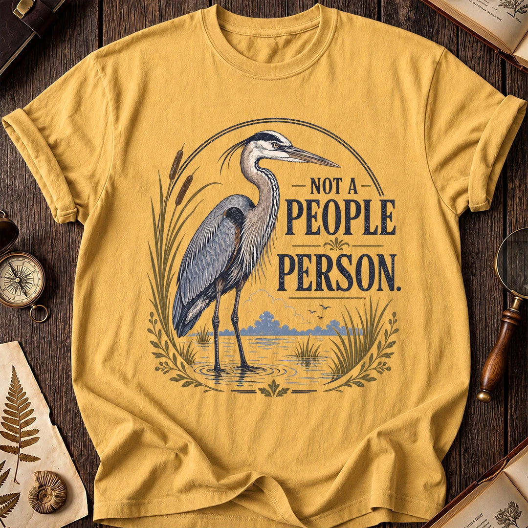 Heron Avoids People T-Shirt